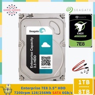 DELL/SEAGATE EXOS 7E8 1TB 2TB 3TB 4TB 6TB 8TB ENTERPRISE 3.5 512N HDD 7200rpm 128MB/256MB Cache SATA