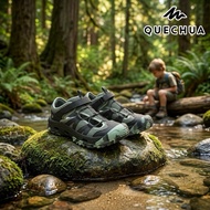 Children's Hiking Shoes There Are Sizes 32-38 Model MH500 (Green) QUECHUA