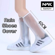 [NAK] Rain Shoes Cover Premium Rubber Cover Sarung Kasut Hujan Waterproof Shoes Cover Reuseable