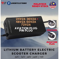 High Quality Electric Scooter Charger Lithium Battery Charger 24V2A 36V2A 48V2A 60V2A 72V2A Aviation