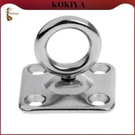 [kokiya] 316 Stainless steel shape square Swivel PAD EYE Padeyes for Shade Sails, Boat, Marine - 5mm