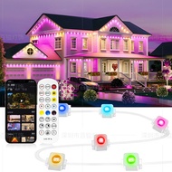 Outdoor Eaves Light Symphony Intelligent Waterproof app Bluetooth controlled decorative string light