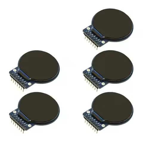 ABKQ-For Arduino ESP32 For DIY Smart Watch Projects Compatible 5Pcs 1.28Inch Round TFT LCD Display 2