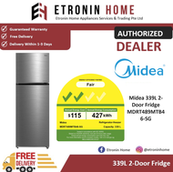 Midea 339L 2-Door Fridge MDRT489MTB46-SG