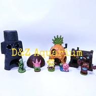 Spongebob Squarepants Aquarium Decoration Spongebob Bikini Bottom Aquarium Accessories