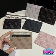 GUESS double-sided leather card bag with multiple card slots, portable card bag, credit card, bank c