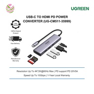 UGREEN USB-C TO HDMI+2*USB-A 3.2+2*USB 3.2 C+PD POWER CONVERTER (UG-CM511-35999)