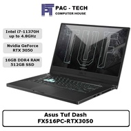 Asus TUF Dash Gaming Laptop F15 (FX516PC-RTX3050) | i7-11370H | RTX3050 | 16GB DDR4 RAM | 512GB SSD | 15.6" FHD | 2 Year Warranty