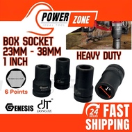 Box Socket 1"" / Socket Wrench 1" / Impact Socket 1" - Heavy Duty (23mm - 38mm)