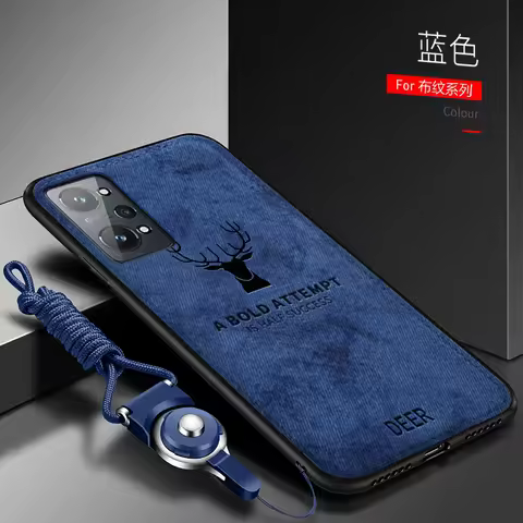 For OPPO Realme GT2 Pro Case Luxury Soft Silicone+Hard fabric Deer Slim Protect Back Cover Case for 