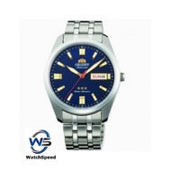 Orient RA-AB0019L Old School Automatic Japan Movt Blue Dial Stainless Steel Men's Watch