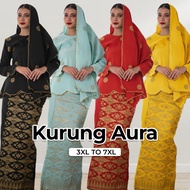 KURUNG AURA+SELENDANG | (SIZE 3XL_7XL) | SONGKET TENUN | NEW ARRIVAL | WANITA |PLUS SIZE
