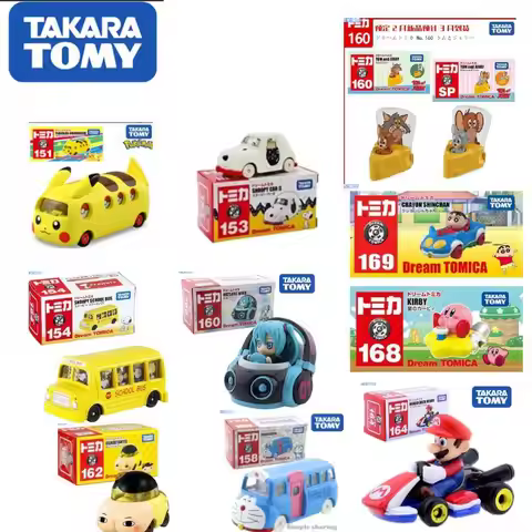 TAKARA TOMY Tomica Dream Hatsune Miku Tom and Jerry Hello Kitty Mario Mario Alloy Toys Diecast Metal