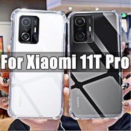 For Xiaomi 11T Pro Clear Phone Soft Case HD Transparent Airbags Shockproof Anti-Scratch Phone Covers