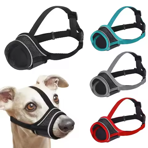 Dog Muzzle Breathable Adjustable Comfortable Pet Muzzle Anti-chewing Anti-biting Dog Muzzle Pet Supp