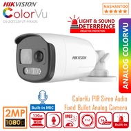 Hikvision DS-2CE12DF3T-PIRXOS 2MP Colorvu Audio PIR Siren Alarm Bullet CCTV Camera NASHANTOO