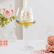 60th Birthday Gifts for Women, 20Oz Vintage 1965 Wine Glass with Golden Letter, 60 Year Old Birthday