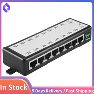 8 Ports Poe Injector Poe Splitter for Cctv Network Poe Camera Power Over Ethernet Ieee802.3Af