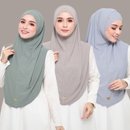 Tudung Instnt Syria Adinda | Harga Termasuk anak tudung | Sarung + Inner
