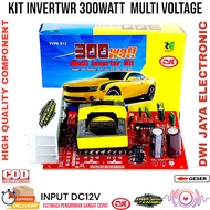 Kit Multi Inverter 300W input 12V Suplay CT Power amplifier Mobil