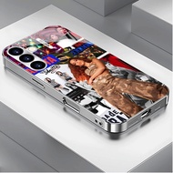Anittaa Luxury Plated Frame Glass Phone Case For Samsung Galaxy S22 S23 S24 S25 Ultra A22 A23 A25 A3