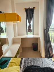 Apartemen studio 24 m² dengan 1 kamar mandi pribadi di Jakarta Utara (Aurora Family room 2.)