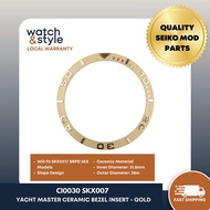 CI0030 SKX007/SRPD Yacht Master Ceramic Bezel Insert - Gold