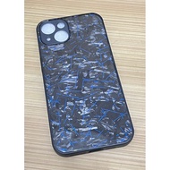 Iphone 13 Blue Metallic Forged Carbon Case