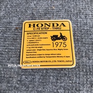 Honda c50-c70/astrea grand Complementary Sticker