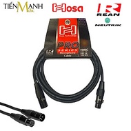Dây Micro Hosa Pro 2 Đầu Canon XLR Rean by Neutrik Dài 0.9m, 1.5m, 3m, 4.5m, 7.5m, 9m, 15m, 30m HMIC