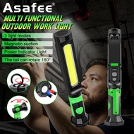 ASAFEE ZJ-8907/8908 Multi Functional Work Light Red Warning TYPE-C Battery Display IPX4 Magnetic Por