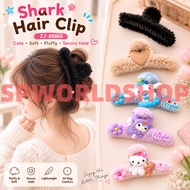 【READY STOCK 】Elegant Plush Hair Clip Claw Korean Style Fashion Big Hair Clamp Women's Hair Accessor
