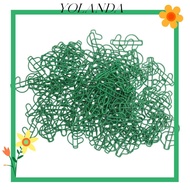 YOLAN 100 Pcs Dollar Shape Paper Clips, 4.5*2cm Green Metal Paper Clips, Novelty Small Size Dollar S
