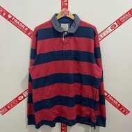 KAOS TSHIRT LONG SLEEVE POLO RUGBY GAZMAN STRIPE SALUR NOT CARHARTT NB