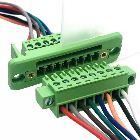 5/10Set 15EDGWC Pitch 3.81mm 2P/3P/4P/5P/6P/8P/9P Pluggable Terminal Block Connector JM15EDGKM 3.81m