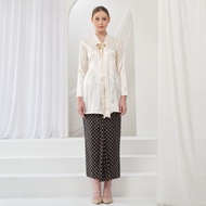 Kebaya Songket Klasik Kartini Ivory Tunic Kebaya Classic Kartini Silk Jaquard Big Size/ Bridesmaid U