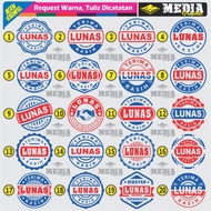 CAP LUNAS STEMPEL LUNAS BULAT STEMPEL CUSTOM STEMPEL MURAH