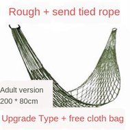 buaian hammock outdoor hammock hammock camping Tali gantung dalaman tertutup jala tempat tidur gantu