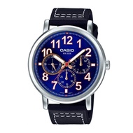 Casio MTP-E309L-2B1VDF Men's Multifunction Day Date Leather Strap Watch MTP-E309L-2B1
