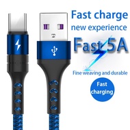 【Ready Stock】Qc3.0 5A USB Type C Charger Cord Type C Fast Charging Cable 3.0 USB C Type C Fast Charg