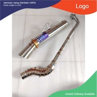AUN canister Exhaust aun 51mm open Spec wave 125,wave 110,100 xrm125,xrm100/110 fury125 rs125 smash1