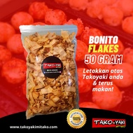 Bonito Fish Flakes Katsuoboshi 50G Takoyaki Toppings - Halal Premium By Takoyaki Mitako