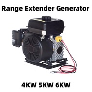 4KW 5KW 6KW Electric Vehicle Range Extender Low Noise Generator For Four Wheeler Gasoline Portable G