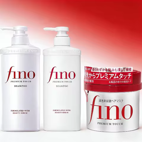 Fino Oil Control Fluffy Shampoo Conditioner Deeply Nourish Improve Frizz High Permeability Hair Care