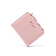Leather Women Fold Purse Wallet Ladies Short Purse Zip Wallet Coin Purse