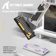 ATTACK SHARK X85 Pro Wireless Mechanical Gaming Keyboard Tri-Mode TFT RGB Hot Swap