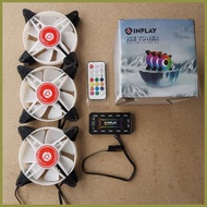 ▼ ☌ ✎ INPLAY Ice Tower RGB FAN 3 in 1 kit V2 2nd Gen Ice One w/ Remote Control & Hub Fans