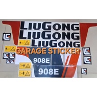 LIUGONG 908E EXCAVATOR STICKER