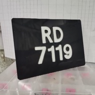 Number plate Ketuk zinc - number plate motor - motorcycle number plate - NOMBOR PLATE