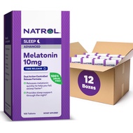 Natrol Advanced Sleep Melatonin 10mg, Dietary Supplement for Restful Sleep, Time Release Melatonin T